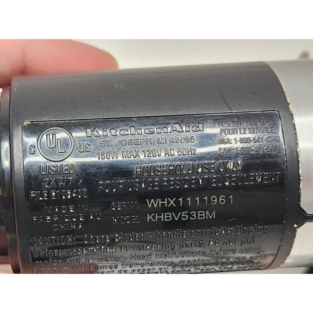 KitchenAid‎ KHBV53BM Variable Speed Corded Hand Blender Motor Body Replacement